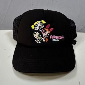 The Powerpuff Girls Black Trucker Hat Mesh Snapback Cartoon Network Primark